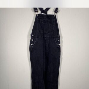Abercrombie & Fitch Black Denim Overalls